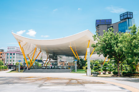 Kaohsiung, Taiwan - May 6, 2018 : Central Park Stationのeditorial素材