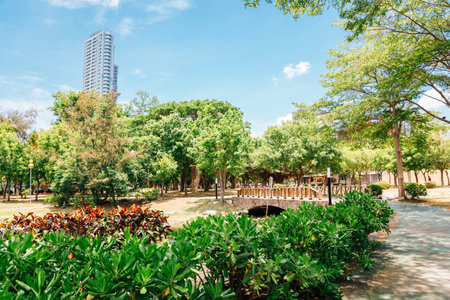 Central Park nature view in Kaohsiung, Taiwanのeditorial素材