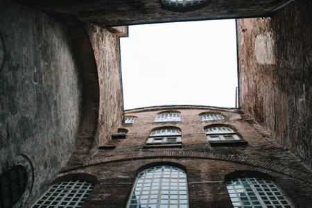 Old building at Ayasofya Museum in Istanbul, Turkeyのeditorial素材