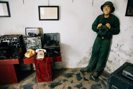 Cat Ba, Vietnam - October 18, 2018 : Cannon Fort historical landmark