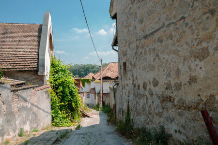 Szentendre old town countryside village in Hungaryのeditorial素材