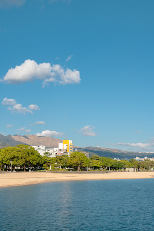 Matogahama Beach in Beppu, Oita, Japanの写真素材