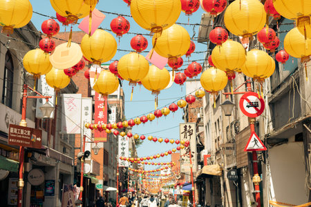 Taipei, Taiwan - March 5, 2023 : Dihua traditional shopping streetのeditorial素材