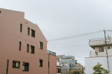 Numazu village old building in Shizuoka, Japan. retro filter