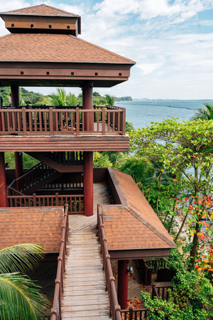 Sentosa island Sentosa Siloso Beach observatory pavilion in Singapore
