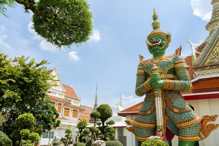 Wat Arun temple in Bangkok, Thailandのeditorial素材