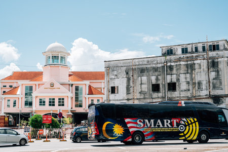 Penang, Malaysia - July 7, 2023: Georgetown Swettenham Pier Cruise Terminalのeditorial素材