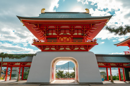 Shimonoseki Akama Shrine in Yamaguchi, Japanのeditorial素材