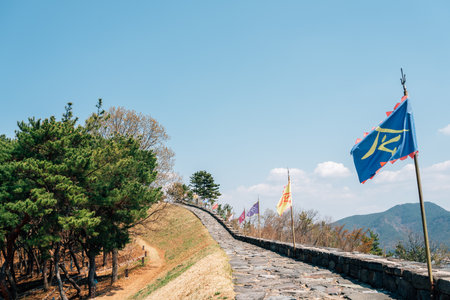 Miryang Eupseong Fortress in Miryang, Koreaのeditorial素材