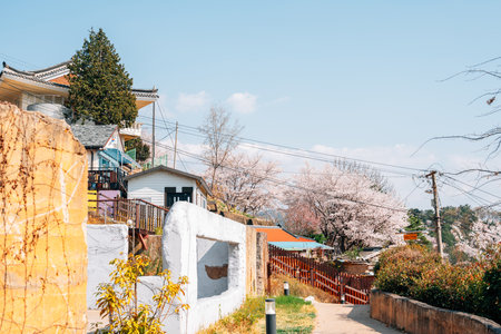 Spring of Moonlight Ssamji park and village in Miryang, Koreaのeditorial素材