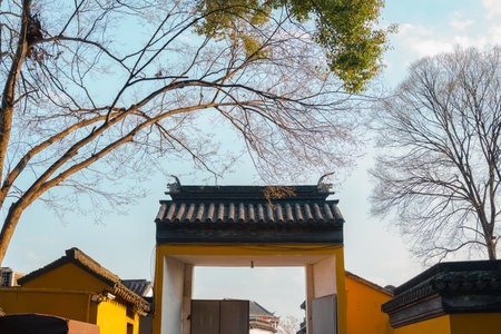 Suzhou, China - March 16, 2025: North Temple Beisi Pagoda areaのeditorial素材