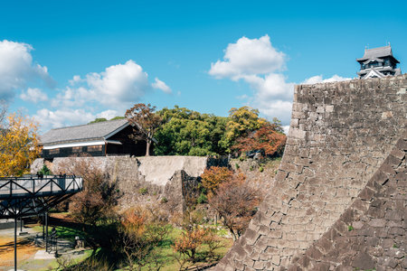 Kumamoto Castle Area Autumn Scenery in Japan