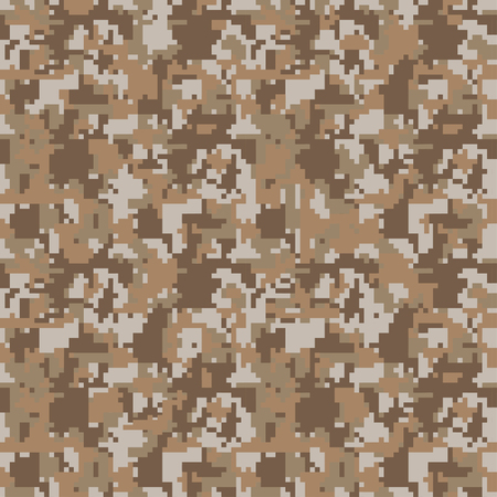 Digital pixel camouflage seamless pattern for your design. Vector Textureのイラスト素材