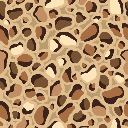 Jaguar or leopard skin pattern, seamless texture. Cheetah animal print for textile design. Vector...