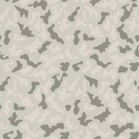 Camouflage pattern background seamless vector illustration. Classic clothing style masking camo repeat print. Light beige, brown, ocher colors texture.のイラスト素材