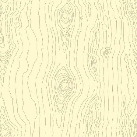 Seamless pattern of dense thin lines, wood grain texture background. Light golden wooden texture. Vector wallpaperのイラスト素材