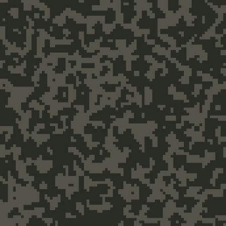 Dark khaki camouflage seamless pattern for your design. Vector camo textureのイラスト素材