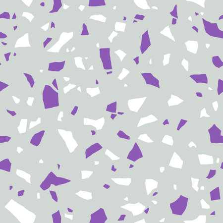 Terrazzo flooring seamless pattern. pastel colors. Marble mosaic made in colored polished pebble. vectorのイラスト素材