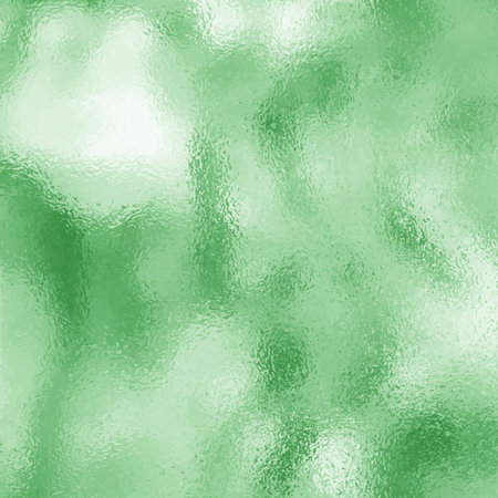 Stained glass light green and white shiny texture. Frosted glass surface. Abstract matte misted wet background with foil effect. Glitter icy texture. vector illustrationのイラスト素材
