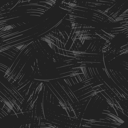 Camouflage, modern fashion design. Hand drawn camo with pencil strokes. grunge pattern. Black and gray background, monochrome, fashionable, fabric. textile printing. Vectorのイラスト素材
