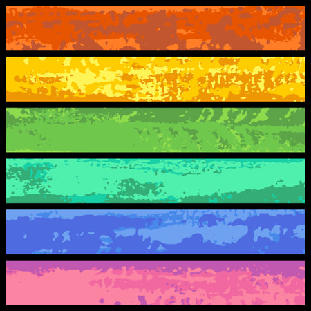 Grunge color surface, the old ruined wall. Texture with damage, concrete, old painted effects. Vector collection with destroyed dirty decay grainy stamp. vectorのイラスト素材