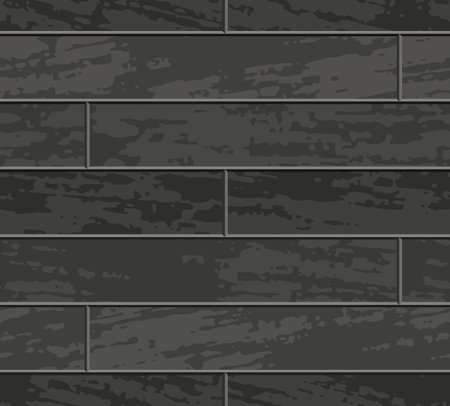 Dark wood parquet, rectangular aging board. Tiles pattern for interior floor design in top view. Brick masonry with grunge effect. Mosaic black and gray seamless texture. vectorのイラスト素材