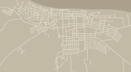 City map. Line scheme of roads. Town streets on the plan. Irrawaddy region architectural background. Architectural background. Vectorのイラスト素材