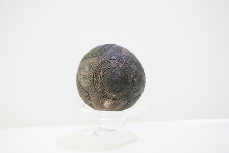 Coconut shell carvingの写真素材