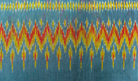 Fabric pattern on the groundの写真素材
