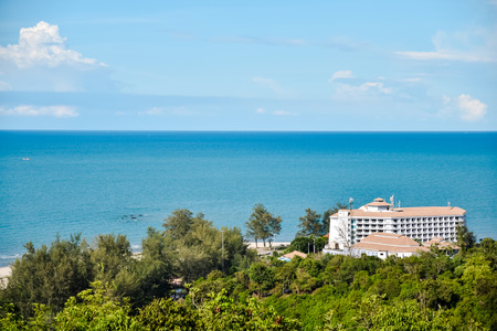 top eye view of the songkhla district in songkhla, Thailandのeditorial素材