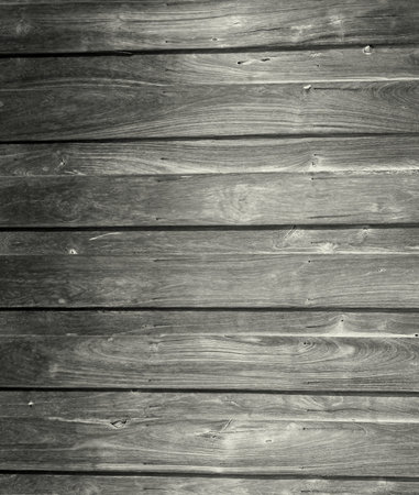 Old wooden  black wall backgroundの写真素材