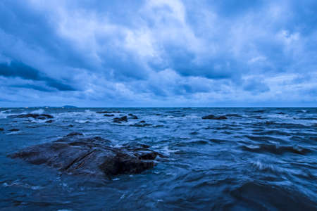 Sea in bad weather show idea of the moving and powerfulの写真素材