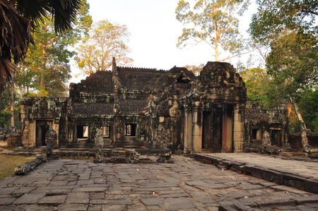 Banteay Kdei Temple in Angkor, Cambodia,Asiaの写真素材