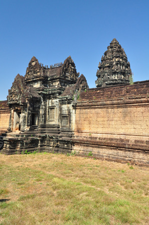 Banteay Samre Prasat is ancient buddhist khmer temple in Angkor Wat, Cambodia.の写真素材