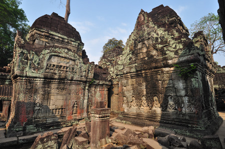 Preah Khan Temple ,siem reap ,Cambodiaの写真素材