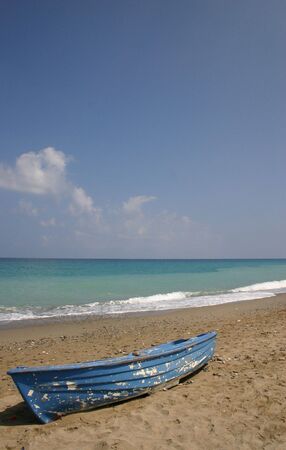 Boat on Beachの写真素材