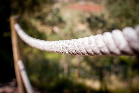 bridge handrail rope