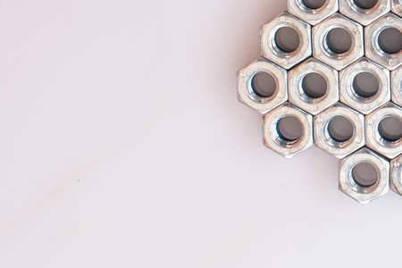 nuts on white backgroundの写真素材