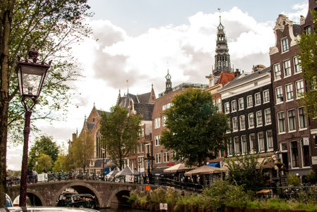 View of the old town of Amsterdam.の写真素材