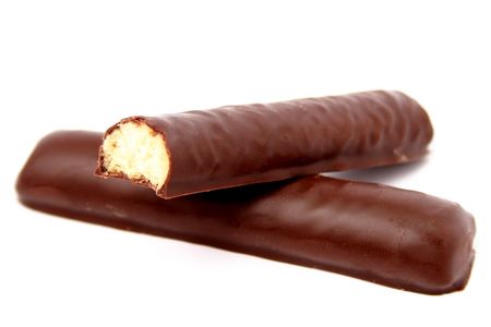 Chocolate sticks with a vanilla stuffing, (look similar images in my portfolio)の写真素材