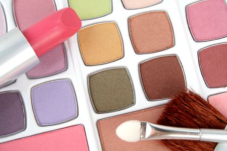 Eyeshadows and lipstick 2の写真素材