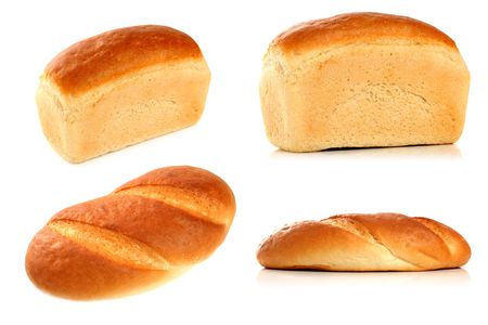Various types of freshly baked breadの写真素材