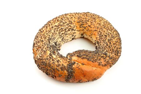 sweet bun with poppy, isolatedの写真素材