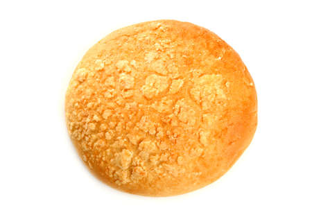 sweet bun, isolated on whiteの写真素材