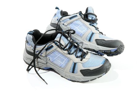 Running shoes, isolated on whiteの写真素材