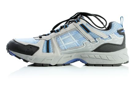 Gym shoe, isolated on whiteの写真素材