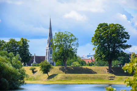 St. Alban's Church, Copenhagen Denmarkの写真素材