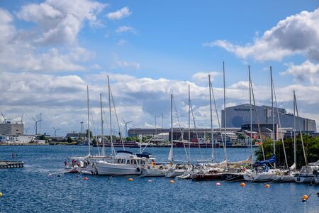Harbor in Copenhagen, Denmarkのeditorial素材