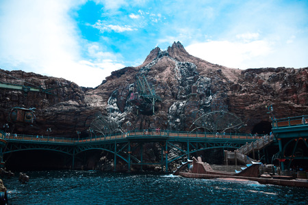 CHIBA, JAPAN - MAY, 2016: Mysterious Island attraction in Tokyo Disneysea located in Urayasu, Chiba, Japanのeditorial素材