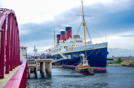 CHIBA, JAPAN: S.S. Columbia in American Waterfront area in Tokyo Disneysea located in Urayasu, Chiba, Japanのeditorial素材